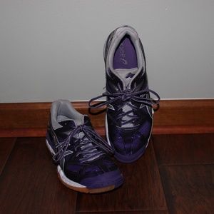 Purple Asics Volleyball Shoes